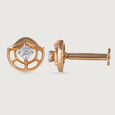 Paisley Sparkle Gold and Diamond Nose Pin 3
