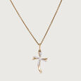 Holy Cross Gold and Diamond Pendant 3