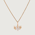 Balaji Shankh Chakra Namah Gold and Diamond Pendant 2