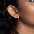 Artisan Heritage Gold & Diamond Stud Earrings 2