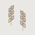 Artisan Heritage Gold & Diamond Stud Earrings 4