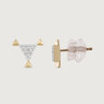 Heritage Spiral Gold & Diamond Stud Earrings 5