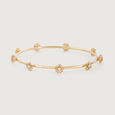 Crochet Shine Gold and Diamond Bangle 3