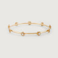 Crochet Shine Gold and Diamond Bangle 4