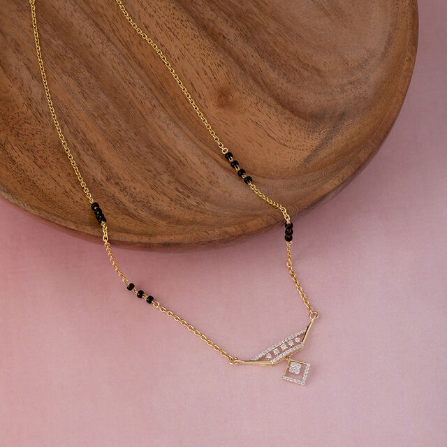 Celestial Prism Gold and Diamond Mangalsutra 