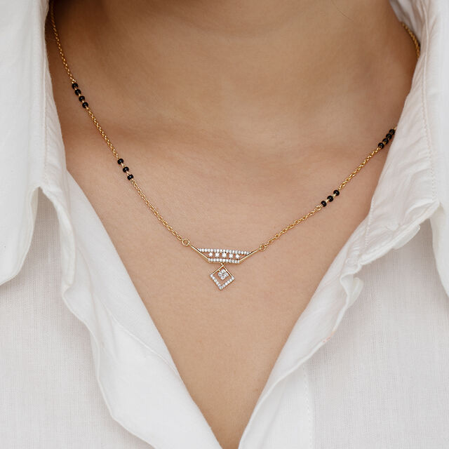 Celestial Prism Gold and Diamond Mangalsutra 2