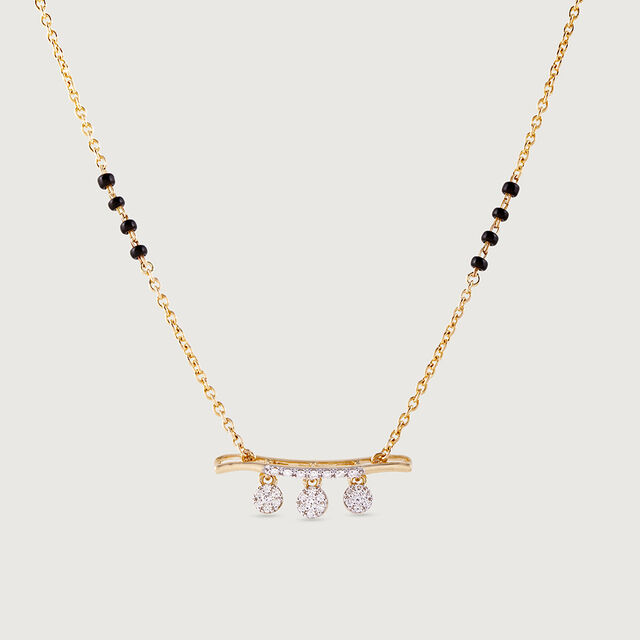 Trinity of Grace Gold and Diamond Vati Mangalsutra 4