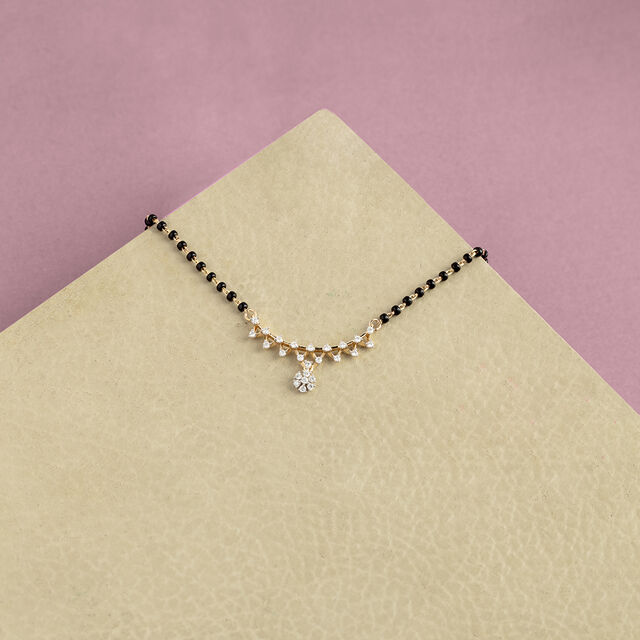 Starlit Symphony Gold and Diamond Mangalsutra 