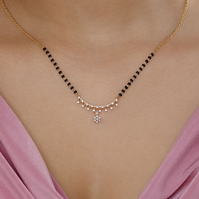 Starlit Symphony Gold and Diamond Mangalsutra 2