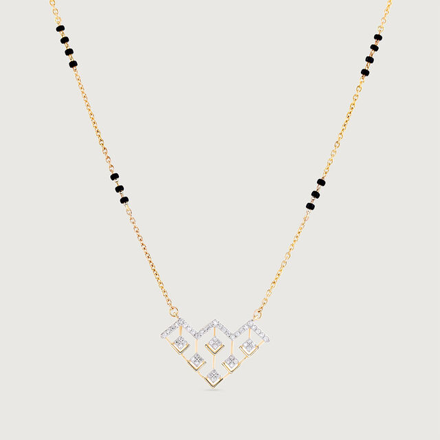 Vivid Vortex Gold and Diamond Mangalsutra 3