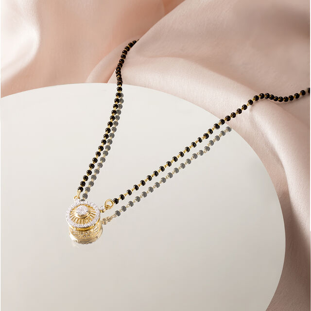 Aurora Glow Gold and Diamond Mangalsutra 