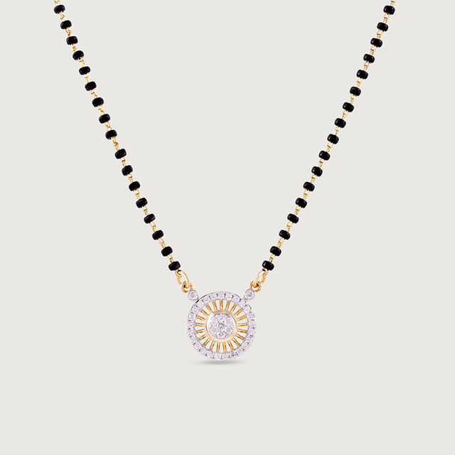 Aurora Glow Gold and Diamond Mangalsutra 4