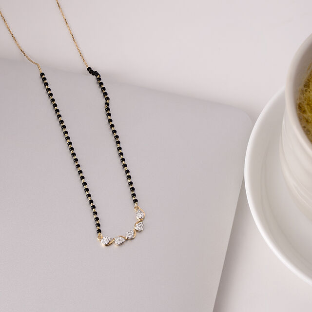 Raindrop Radiance Gold and Diamond Mangalsutra 