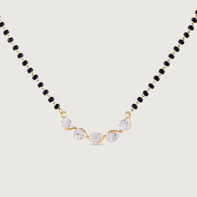 Raindrop Radiance Gold and Diamond Mangalsutra 4