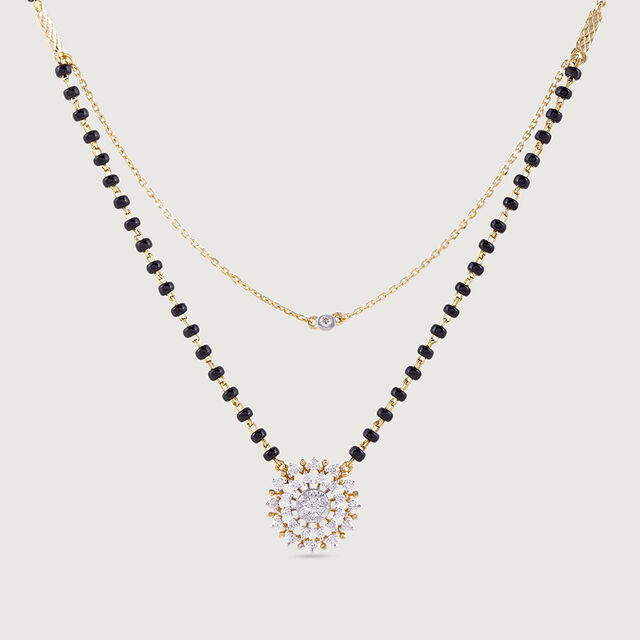 Eternal Sunflower Gold and Diamond Mangalsutra 2