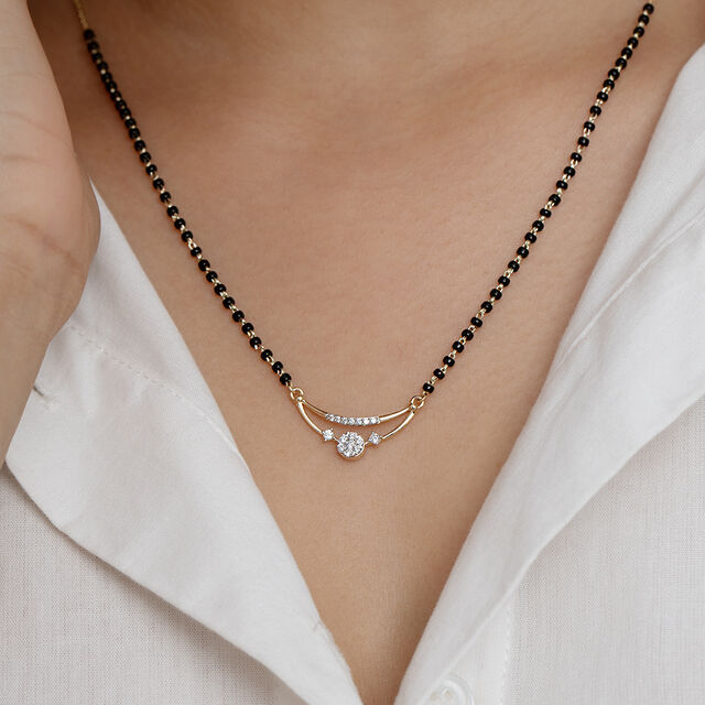 Celestial Embrace Gold and Diamond Mangalsutra 2