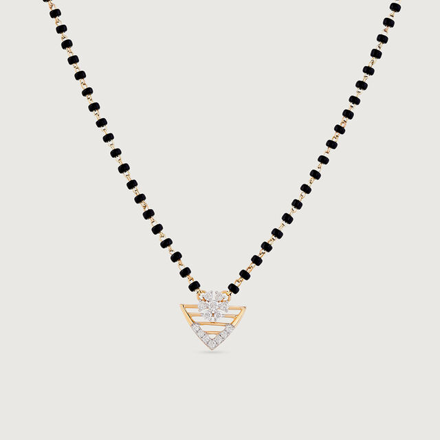 Floral Bloom Gold and Diamond Mangalsutra 3