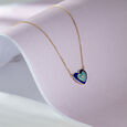 Protecting Love Evil Eye Gold & Diamond Pendant with Chain 
