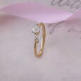 Floral Diamond Finger Ring 