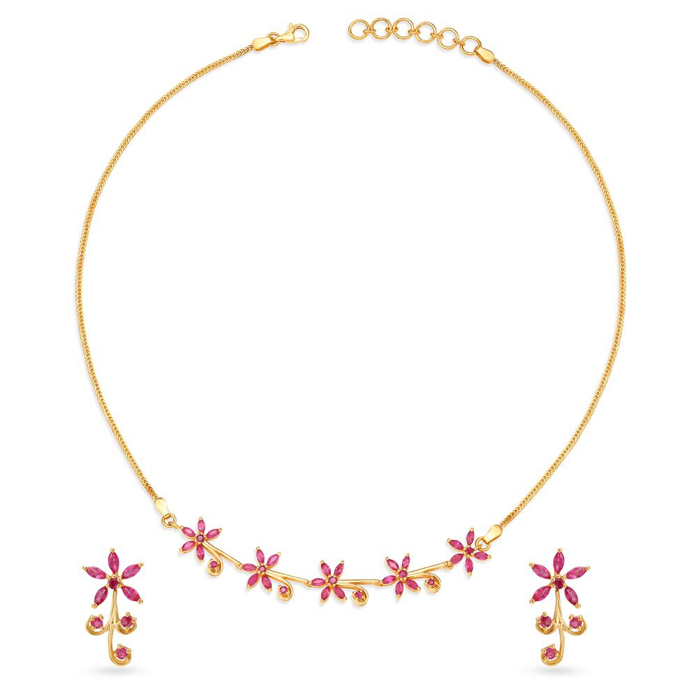 Tanishq on sale ruby set