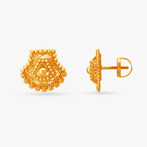 Intricate Stamp Stud Earrings
