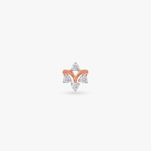 Glow Crest Diamond Nose Pin
