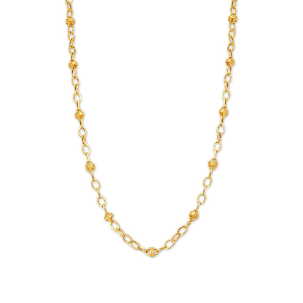 Link Gold Chain For Men With Fancy Design