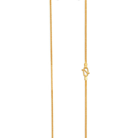 Glossy Gold Foxtail Chain for Men