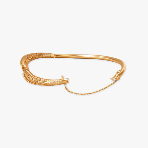 Lattice Luxe Gold Bangle