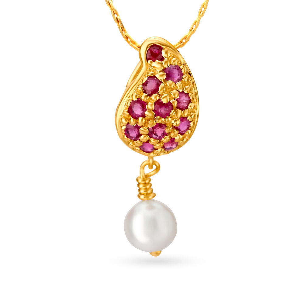Tanishq sales ruby pendant