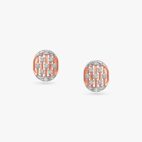 Oval Brilliance Diamond Stud Earrings