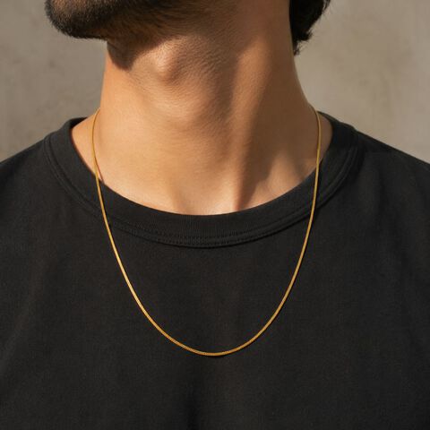 Power Edge Gold Chain for Men