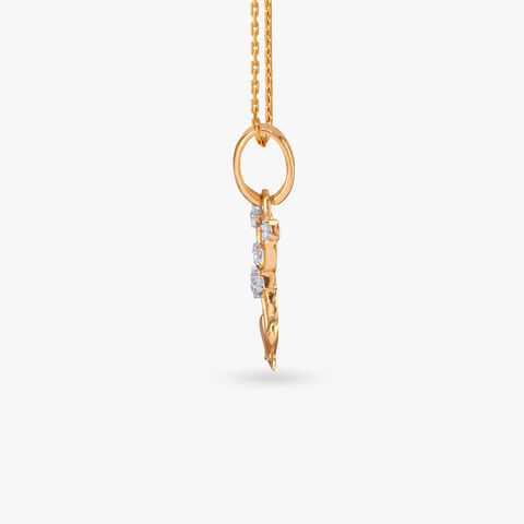 Sparkling Puppy Diamond Pendant for Kids
