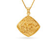 Edgy Gold Pendant,,hi-res image number null