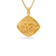 Edgy Gold Pendant,,hi-res image number null