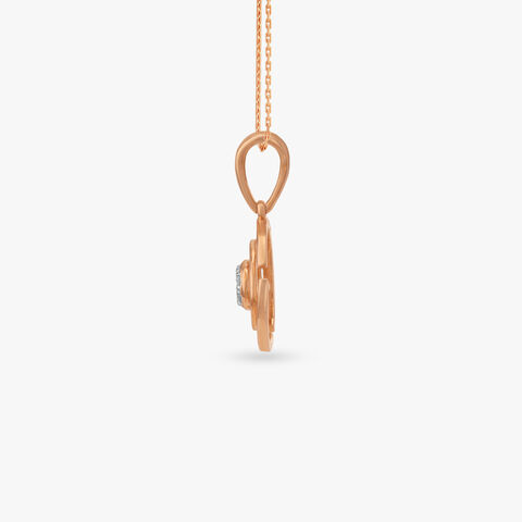 Concentric Halo Diamond Pendant