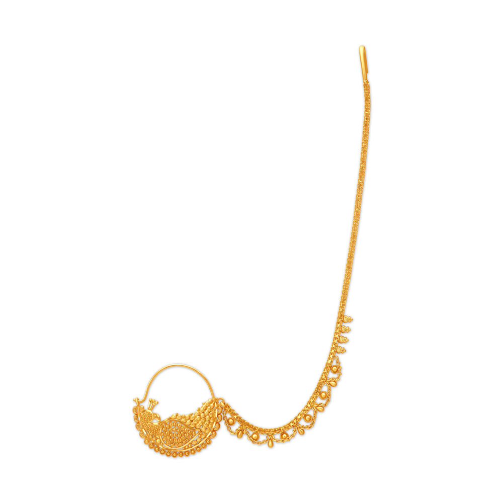 Bridal gold nath designs price online