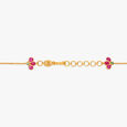 Resplendent Petals Ruby Floral Pendant with Chain and Earrings Set,,hi-res image number null