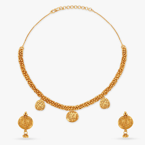 Karandhai Coin Necklace Set