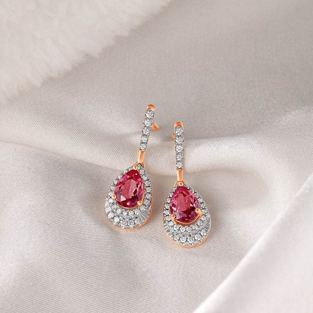 Tanishq diamond best sale hanging earrings