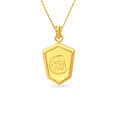 Islamic Symbol Engraved Men's Laser Cut Pendant,,hi-res image number null