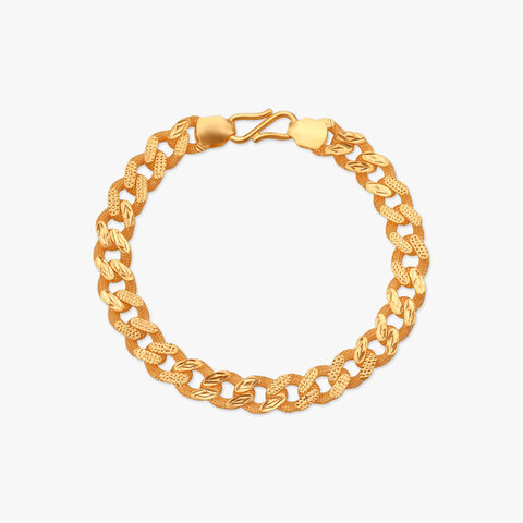 Power Statement Gold Bracelet for Men