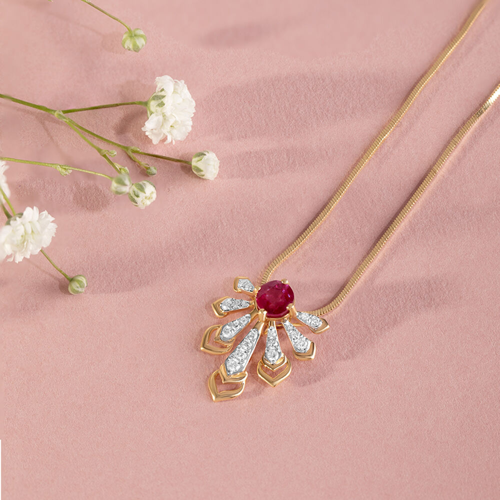 Pendants for Women Mia by Tanishq Latest Pendant Designs