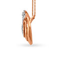 Rose Gold Crown Heart Pendant With Diamonds,,hi-res image number null
