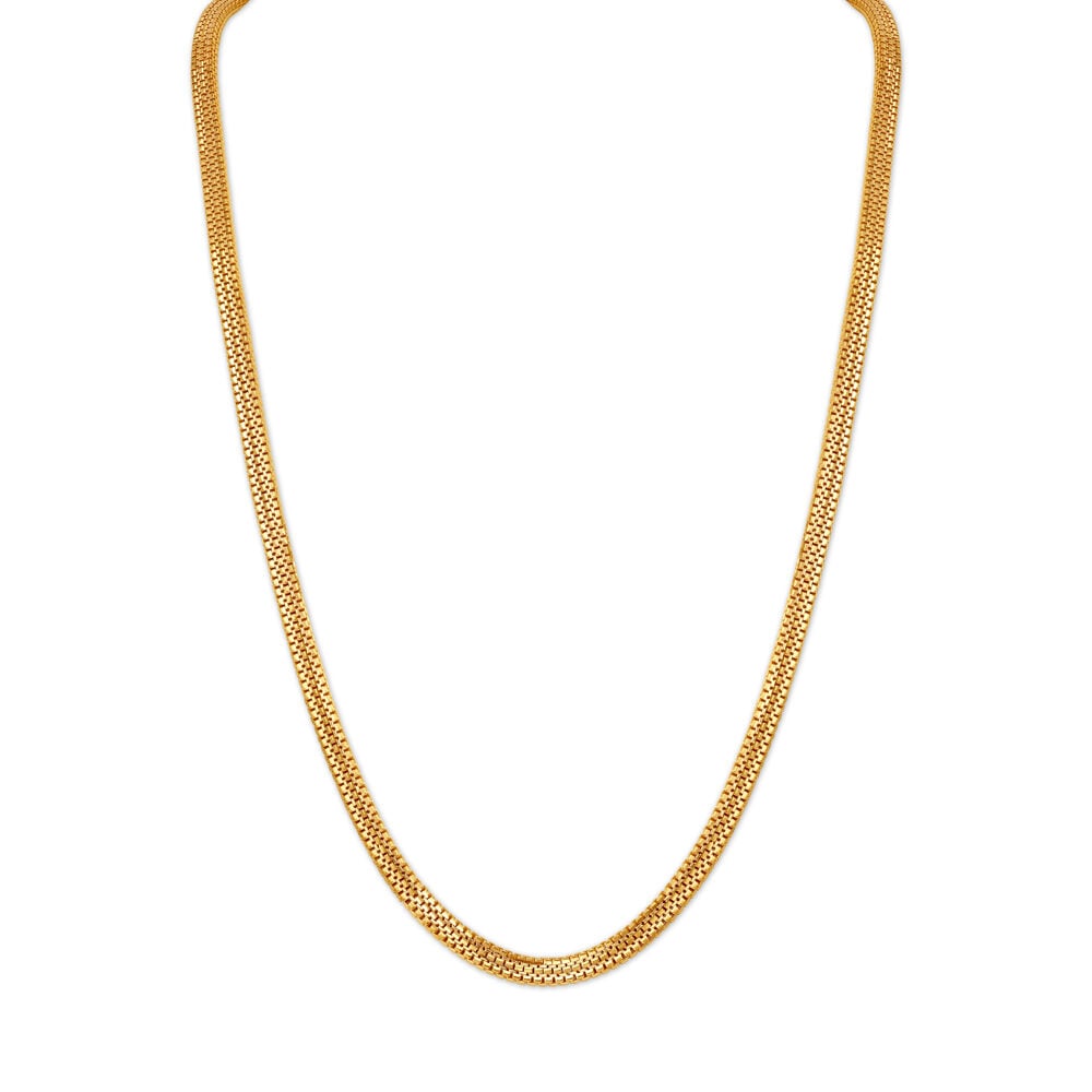 Snake Pattern Gold Chain