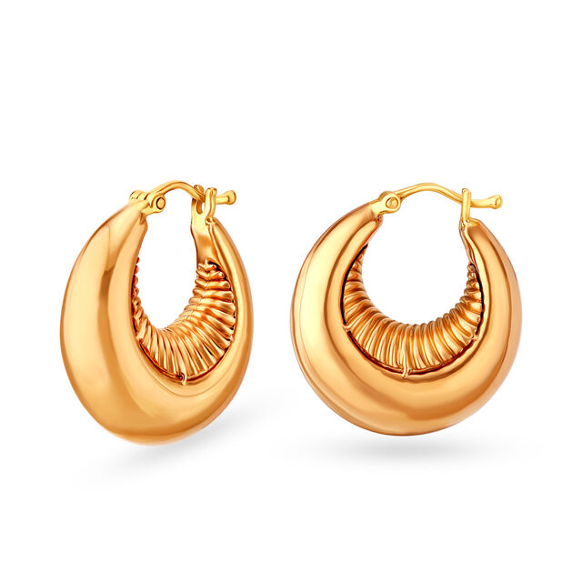 Opulent Gold Hoop Earrings,,hi-res image number null
