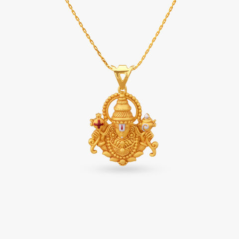 Divine Venkateswara Gold Pendant