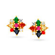 Samidha Navratna Stud Earrings,,hi-res image number null
