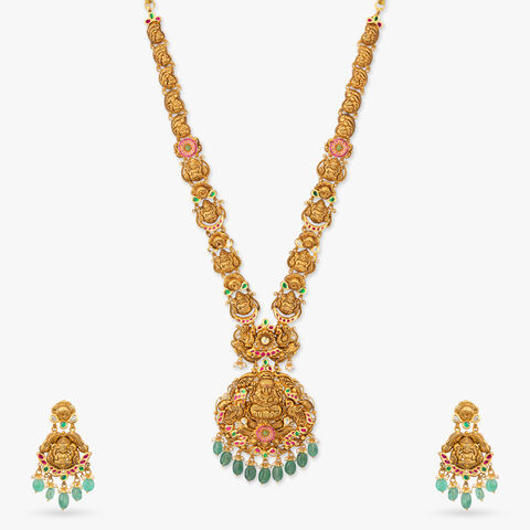 Temple Gold Bridal Necklace Set