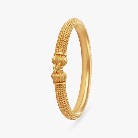 Bold Intricate Gold Bangle